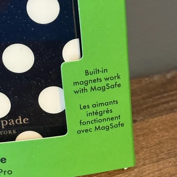 NWB Kate Spade Black and White Polka Dot Case for iPhone 16 Pro - Picture 4 of 5